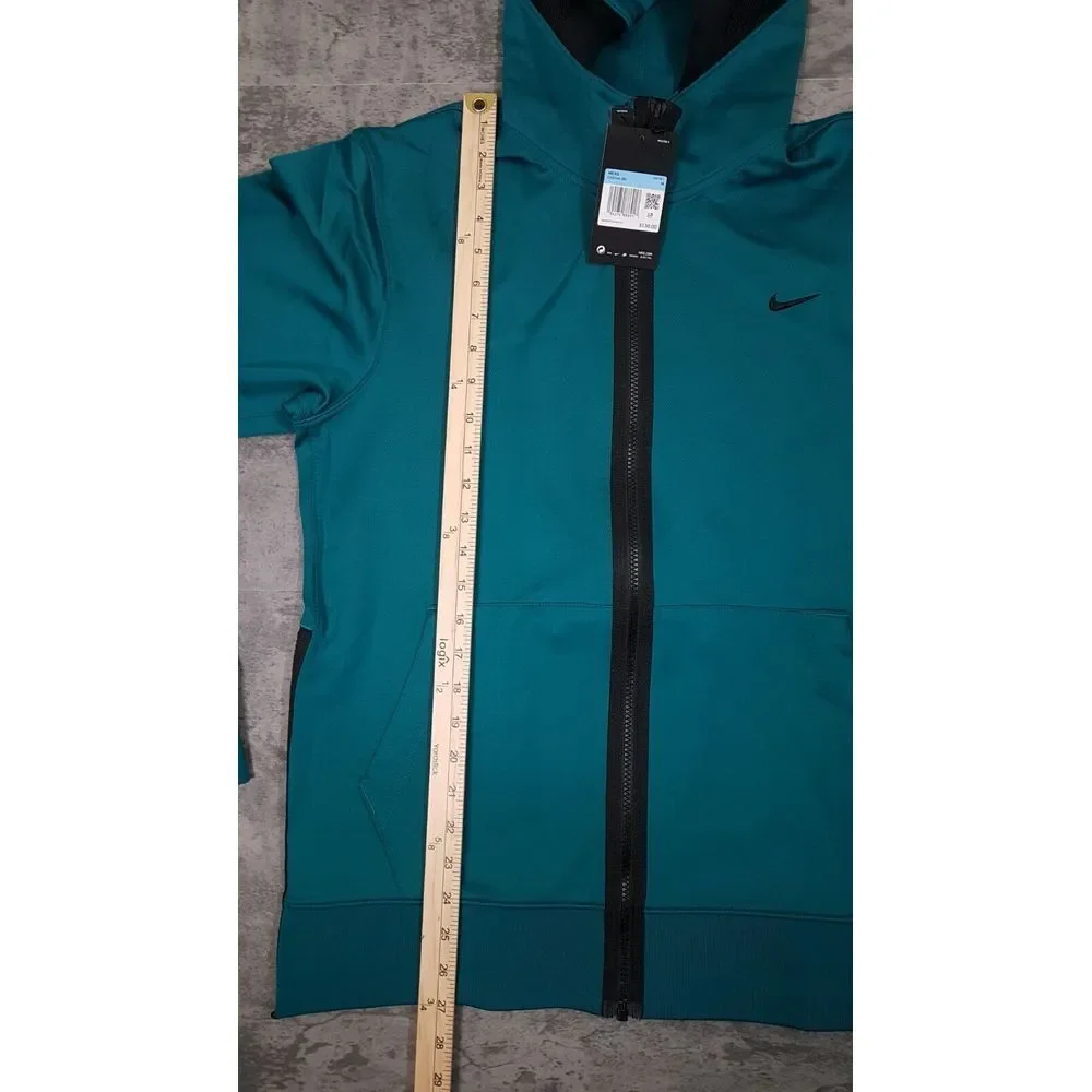 NIKE Therma‎ Flex Showtime Full Zip Hoodie Jacket Mens Size MEDIUM Teal Green